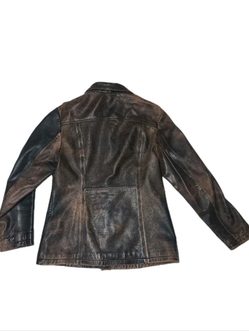 Vintage Wilson's Brown Leather Jacket Women's M Medium Soft Faded Blazer Western - Picture 2 of 11